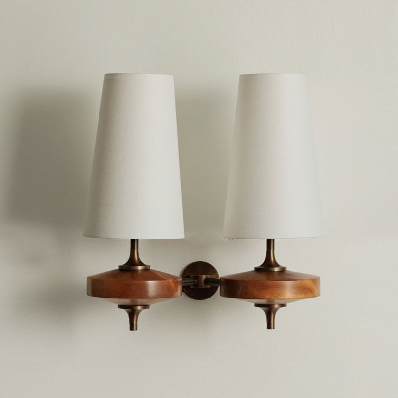 Nydorisra Vintage Wall Sconce - 2 Heads White