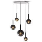 Vetheel Glass Cloud Pendant Light - 5 Heads