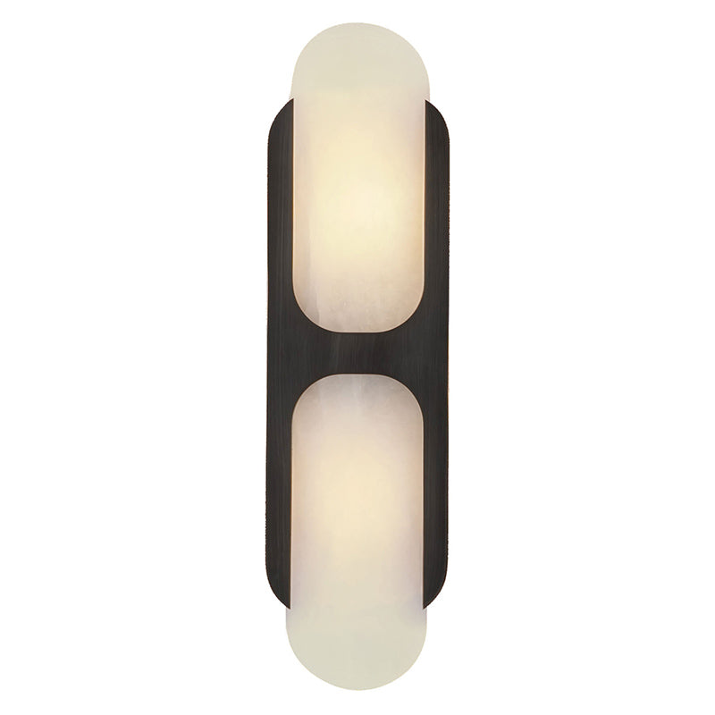 Lylaearis Alabaster Wall Sconce - 50cm Black