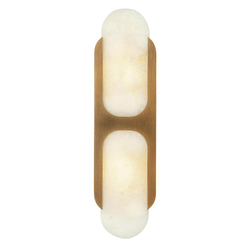 Lylaearis Alabaster Wall Sconce - 50cm Brass