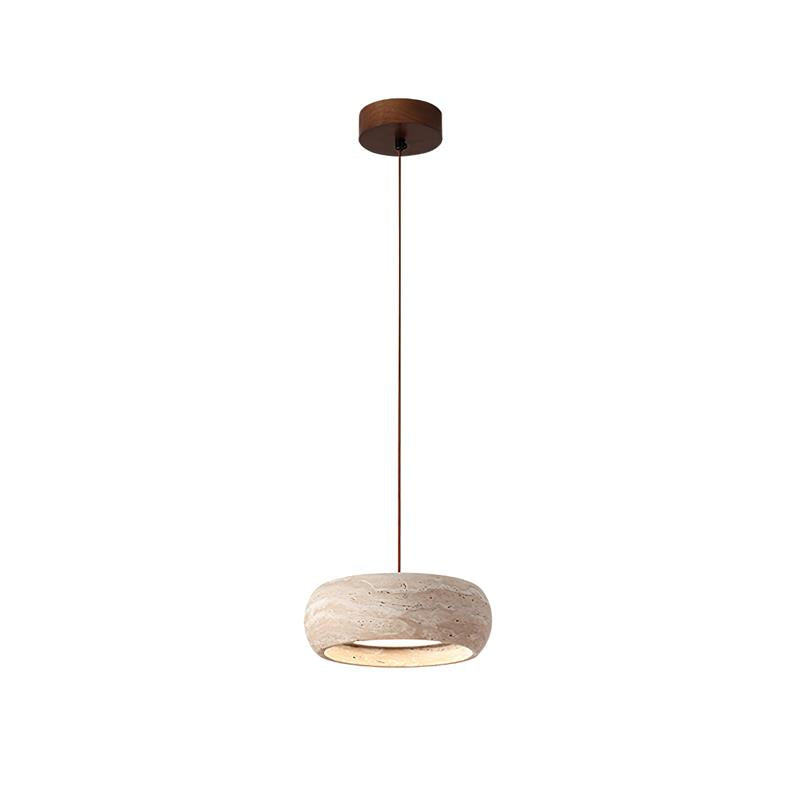 Eurvaran Travertine Pendant Light - 1 Head