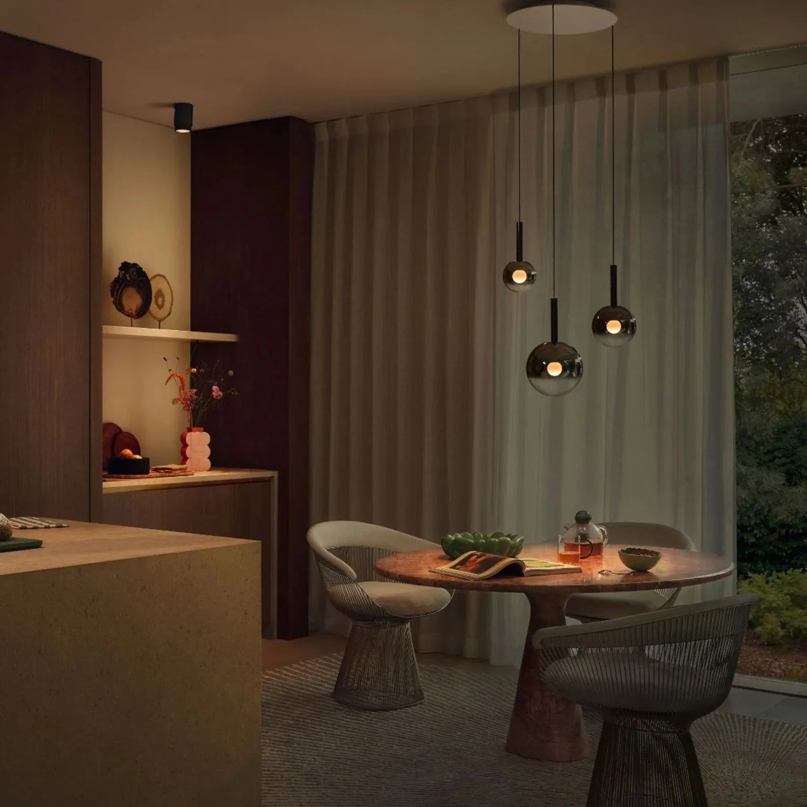 Vetheel Glass Cloud Pendant Light