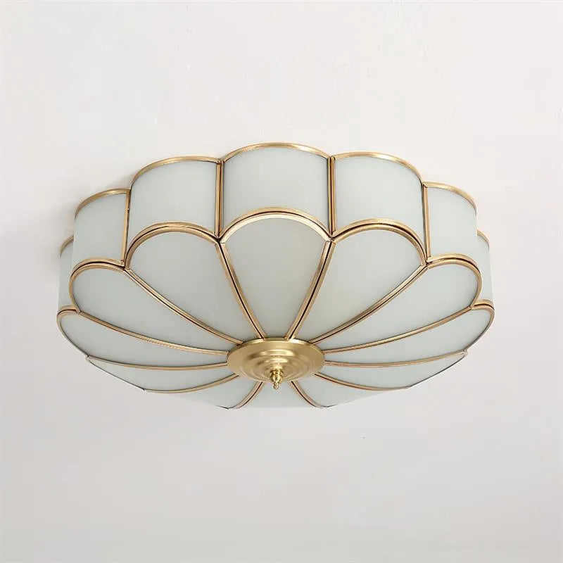 Viraean Brass Flower Ceiling Light