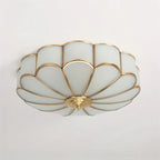 Viraean Brass Flower Ceiling Light