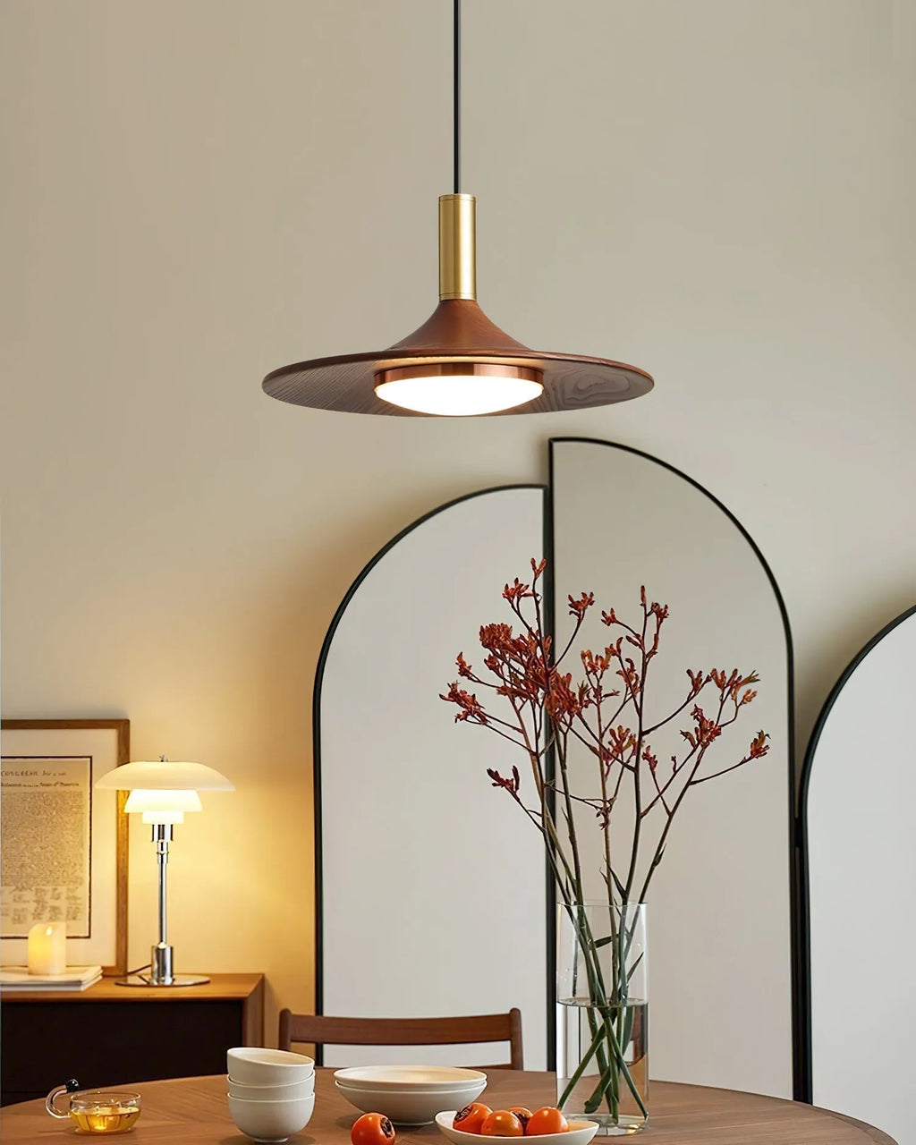 Hat Midcentury Pendant Light