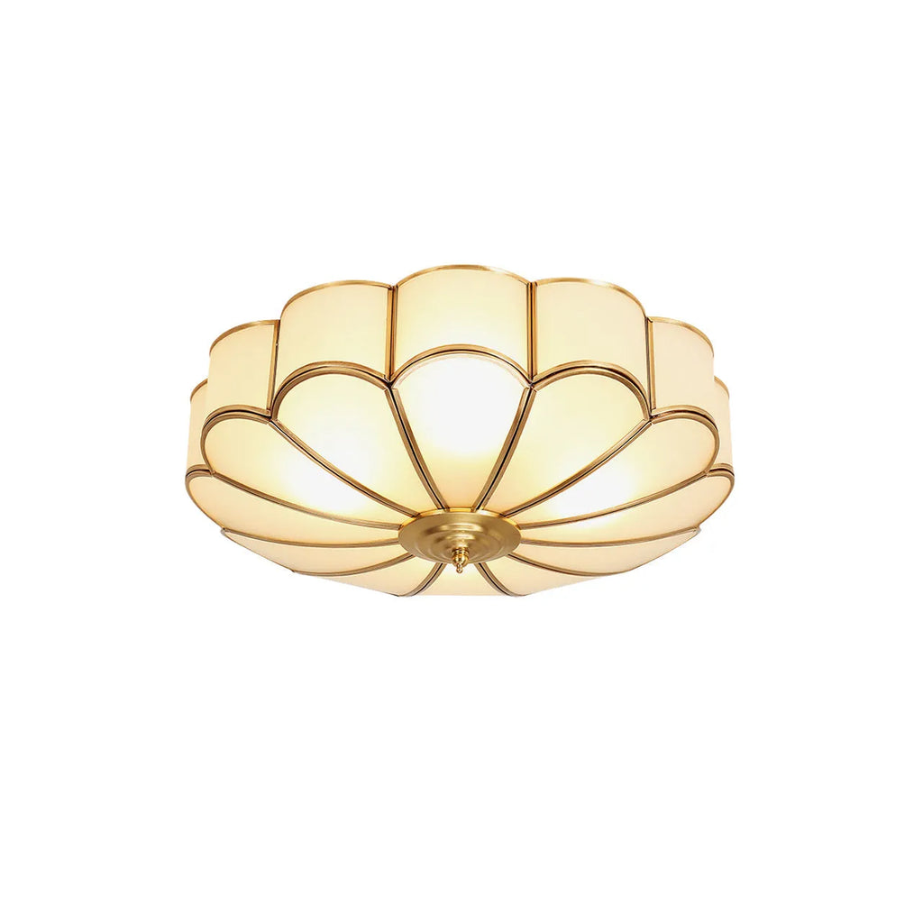Viraean Brass Flower Ceiling Light