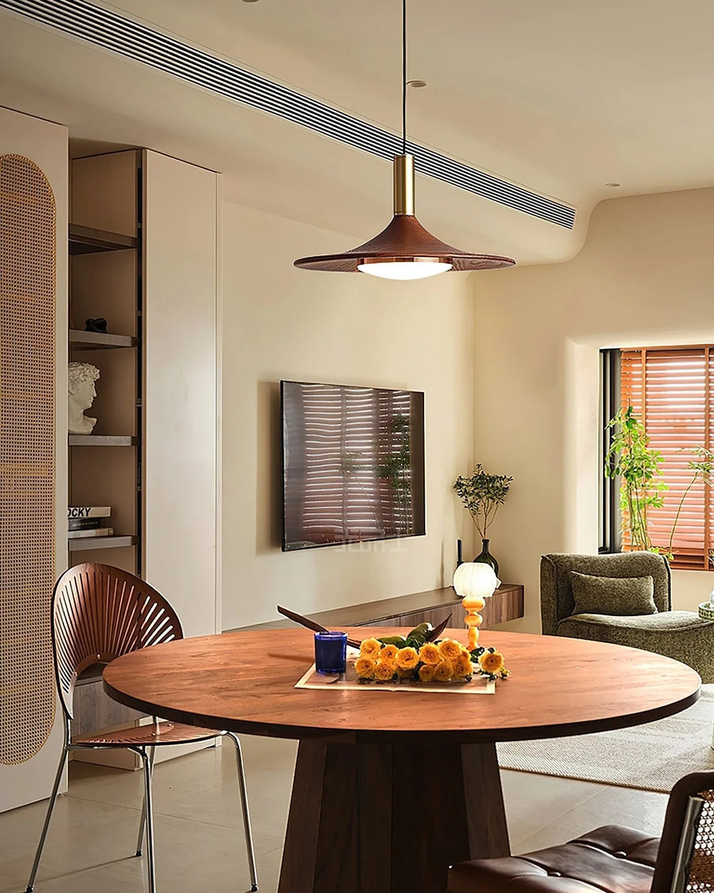 Hat Midcentury Pendant Light