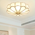 Viraean Brass Flower Ceiling Light