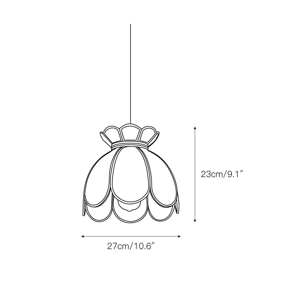 Eraeora Retro Glass Pendant Light