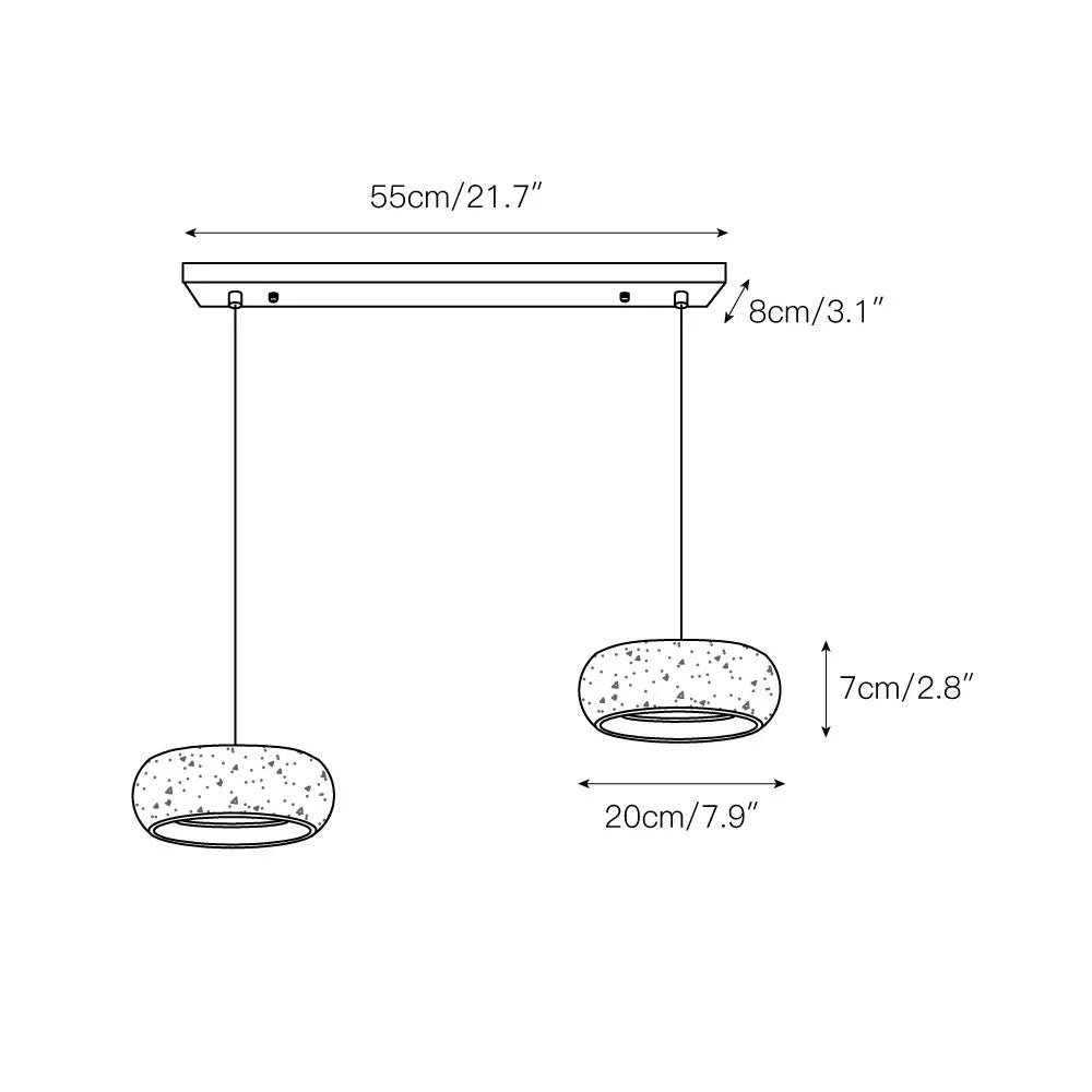 Eurvaran Travertine Pendant Light