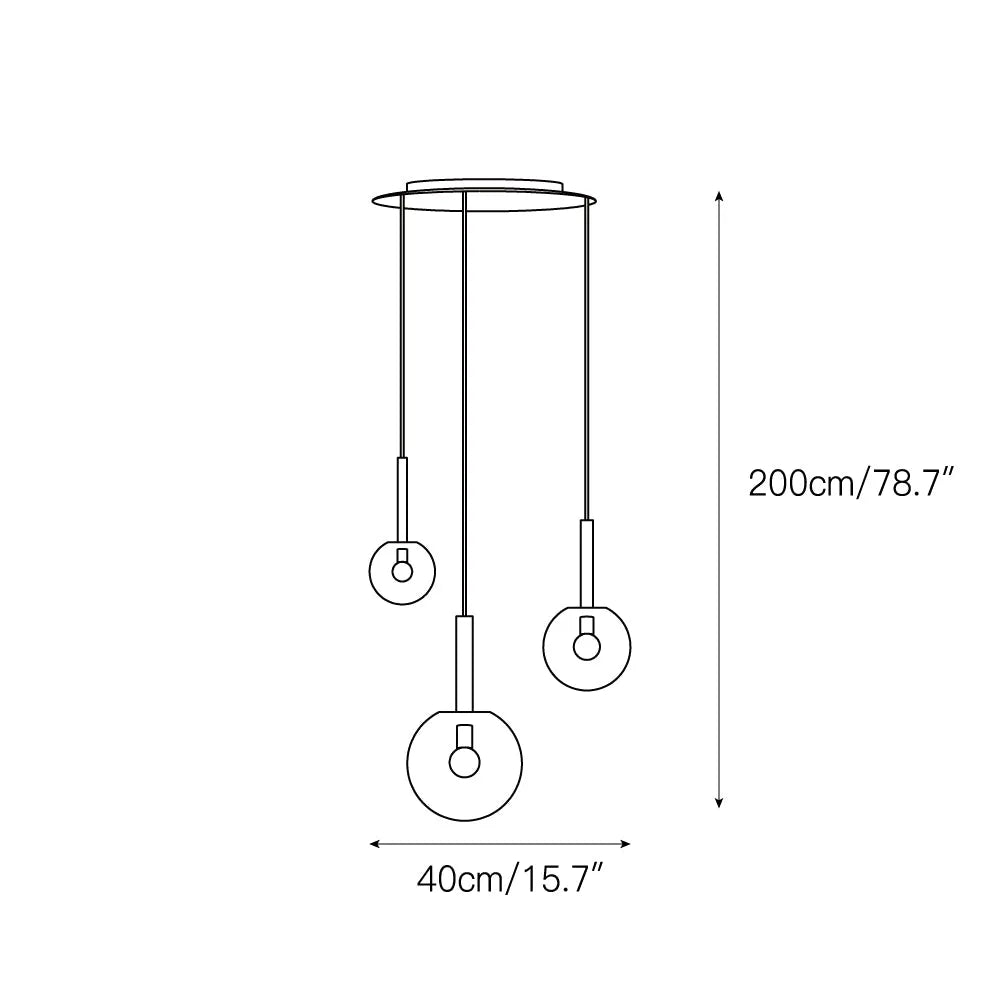 Vetheel Glass Cloud Pendant Light