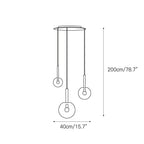 Vetheel Glass Cloud Pendant Light